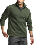 CQR Men's Thermal Fleece Quarter Zip Sweater - Outdoor Warmth