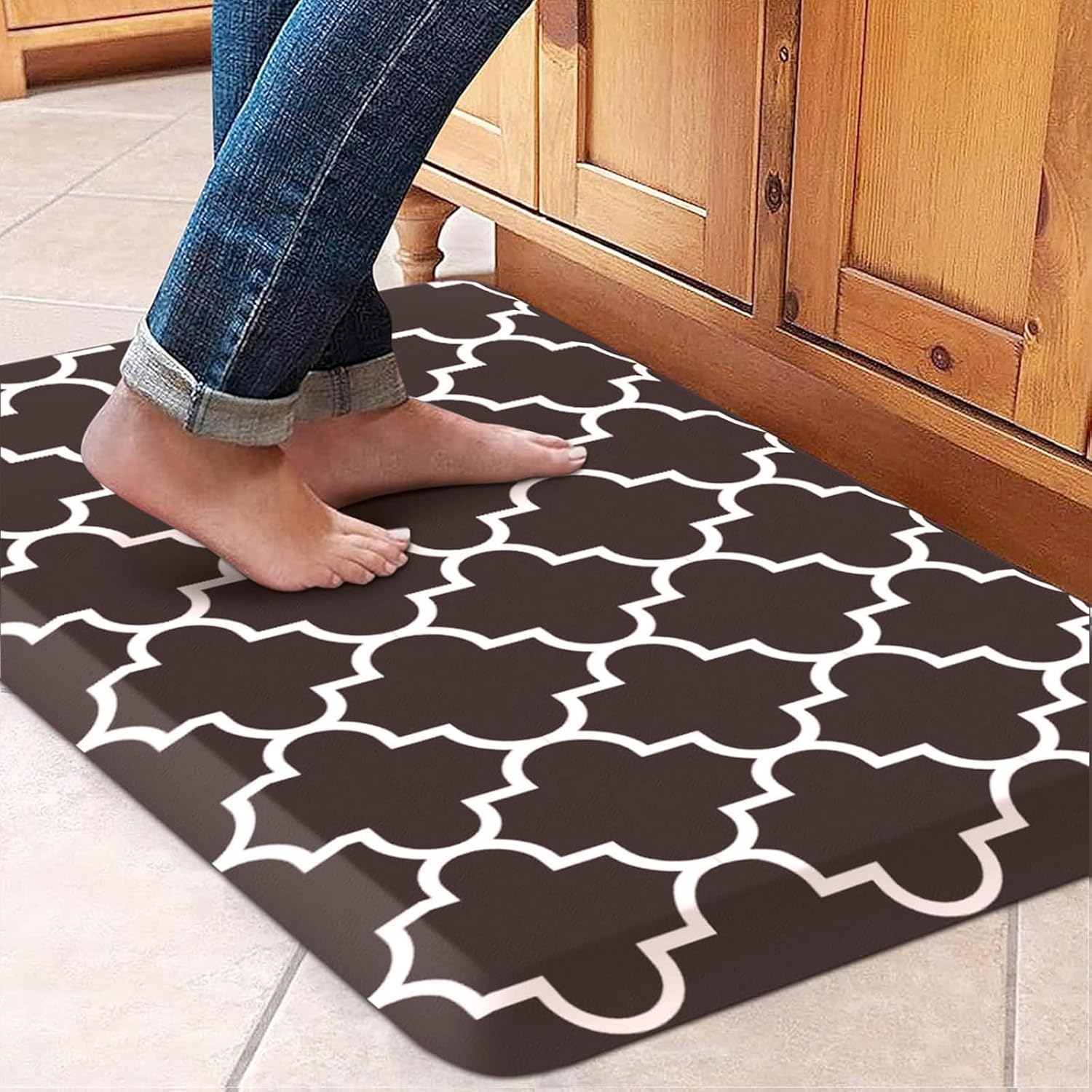 WISELIFE Anti Fatigue Kitchen Mat - Ergonomic Comfort for Home