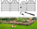 Tall Garden Fencing Animal Barrier with Gate - 32in High Decorative