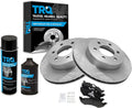 TRQ Brake Pad and Rotor Kit for Dodge Dakota and Durango Models
