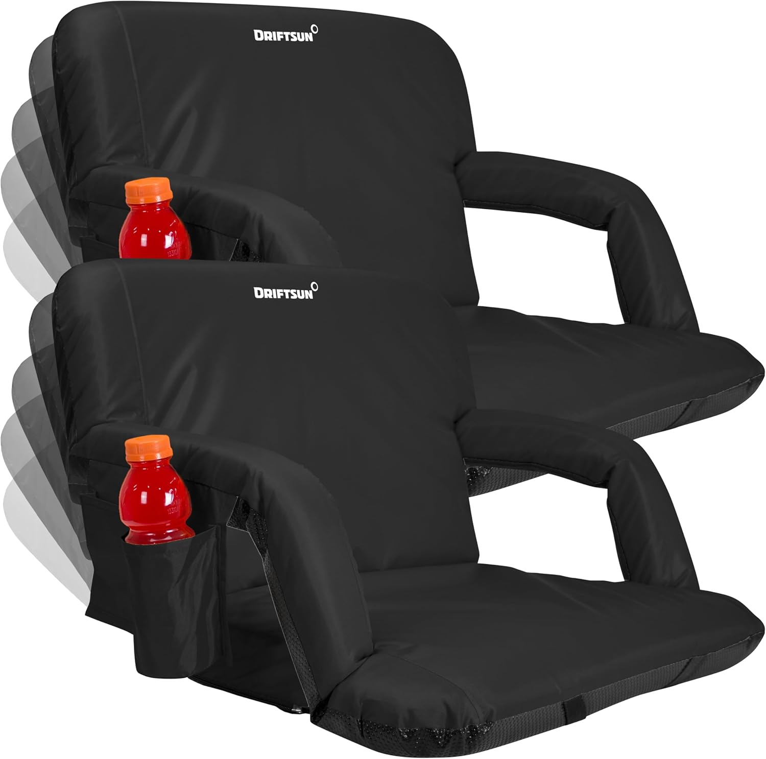 Driftsun Extra Wide Stadium Seats with Back Support for Comfort