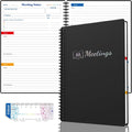 Meeting Notebook for Work with Action Items - Organized Meeting