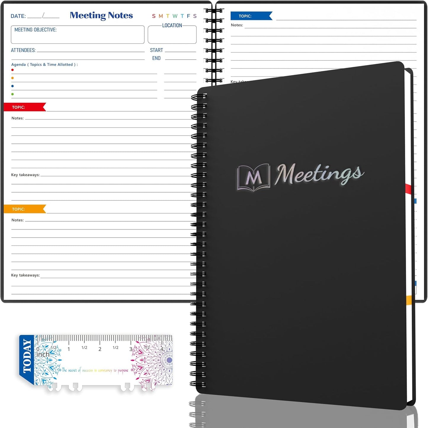 Action-Item Meeting Notebook B5 - Silvery