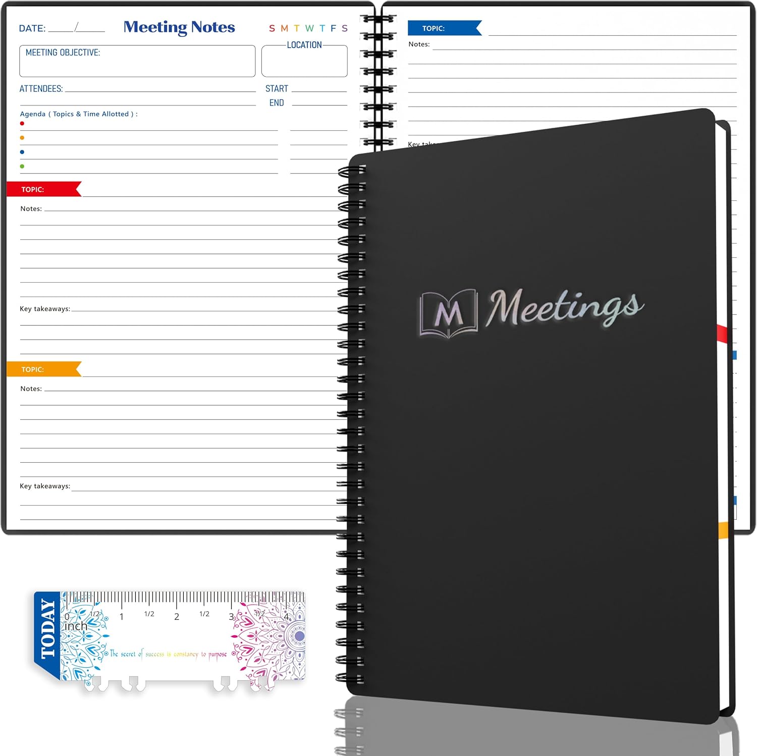 Action-Item Meeting Notebook B5 - Silvery