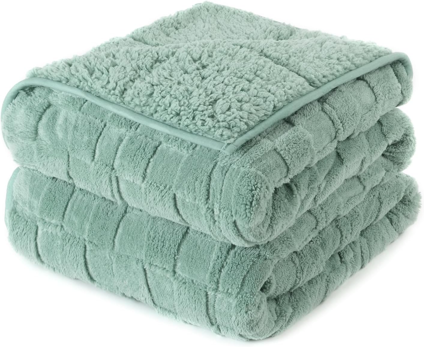 Kivik Weighted Blanket for Adults, Cozy 20 lbs Checkered Throw