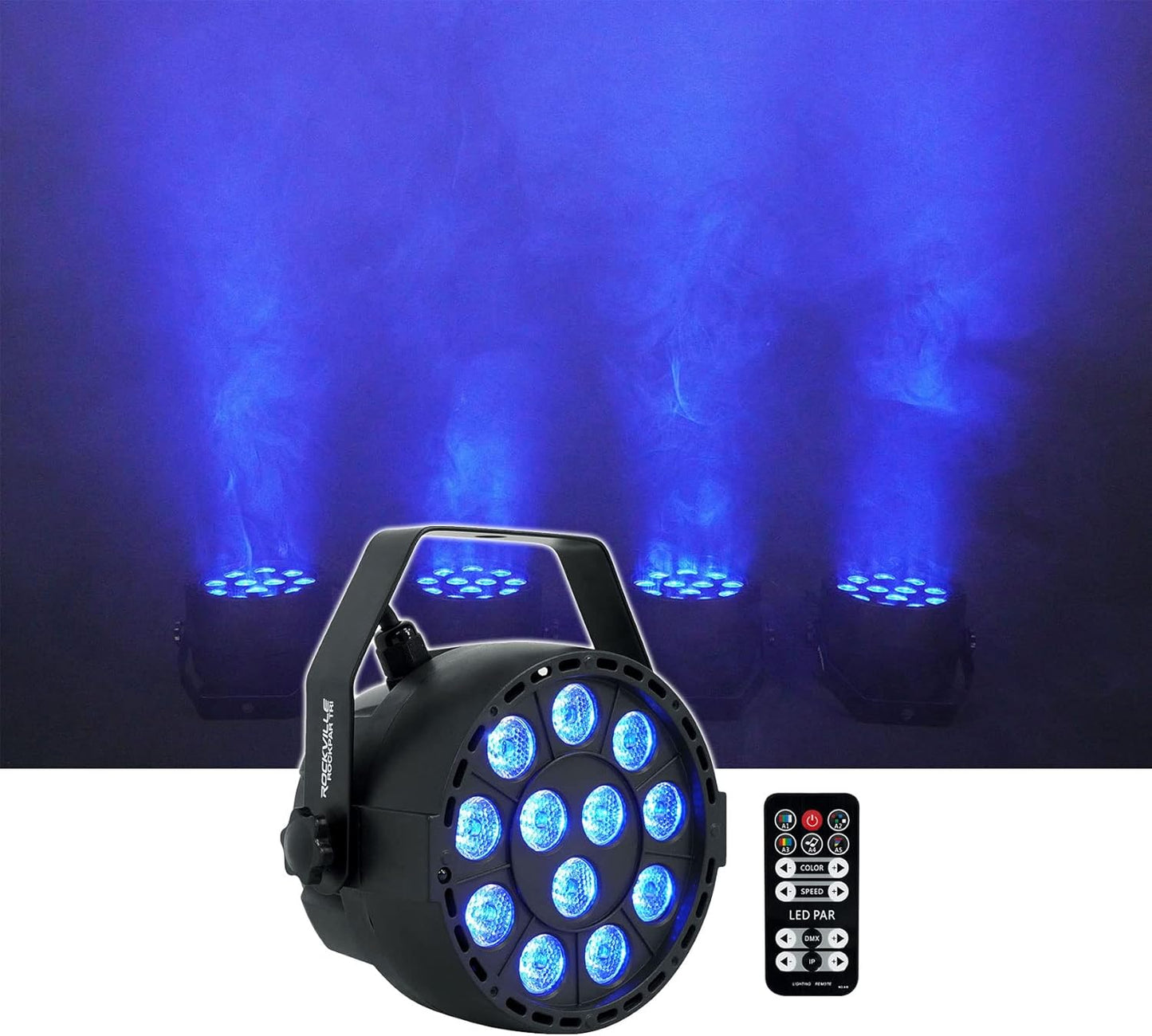 RockPAR TRI 12W LED RGB Par Can Wash Light for Events