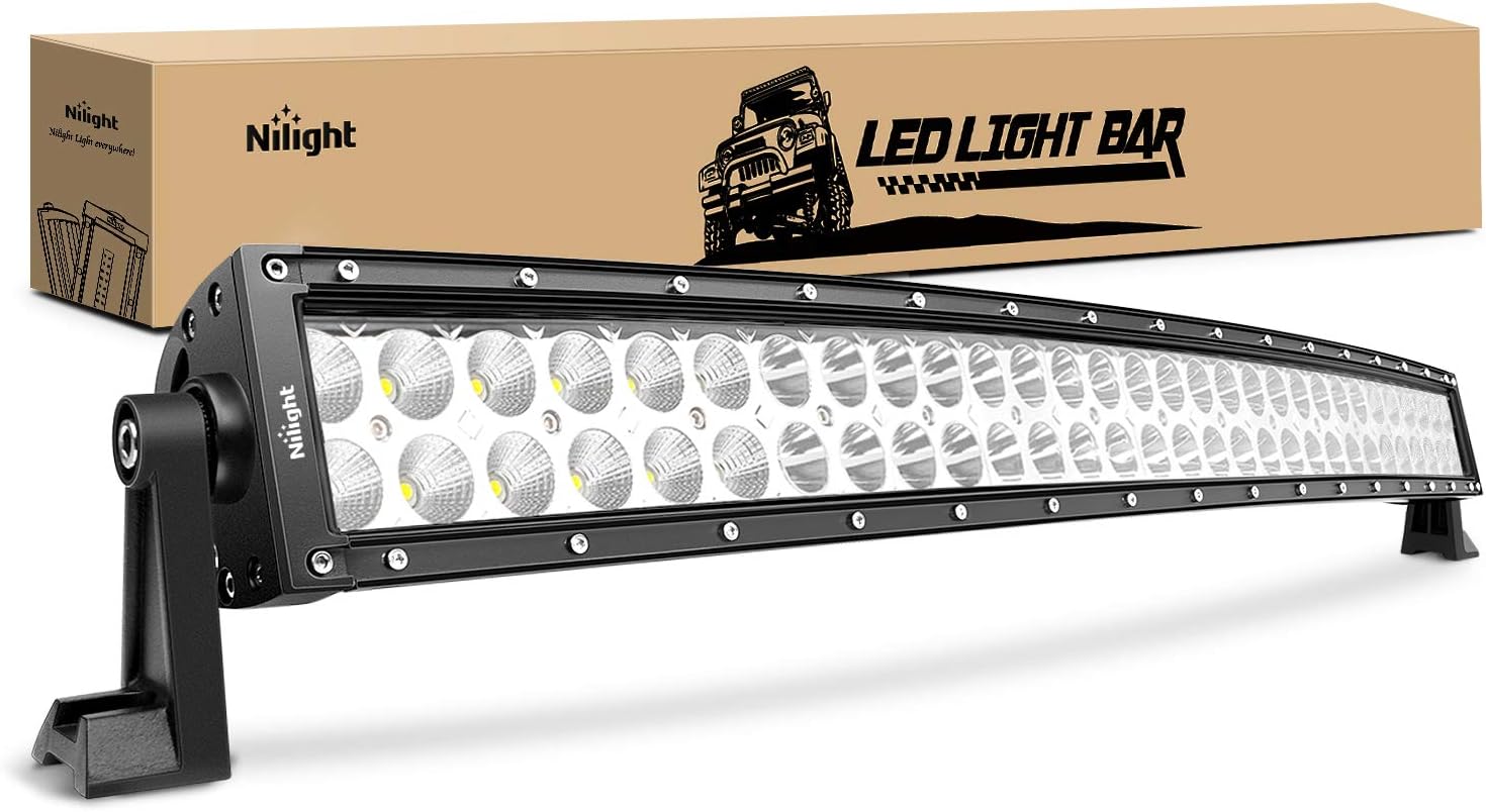 Nilight 32in 180W Curved LED Driving Lamp for Off Road Use
