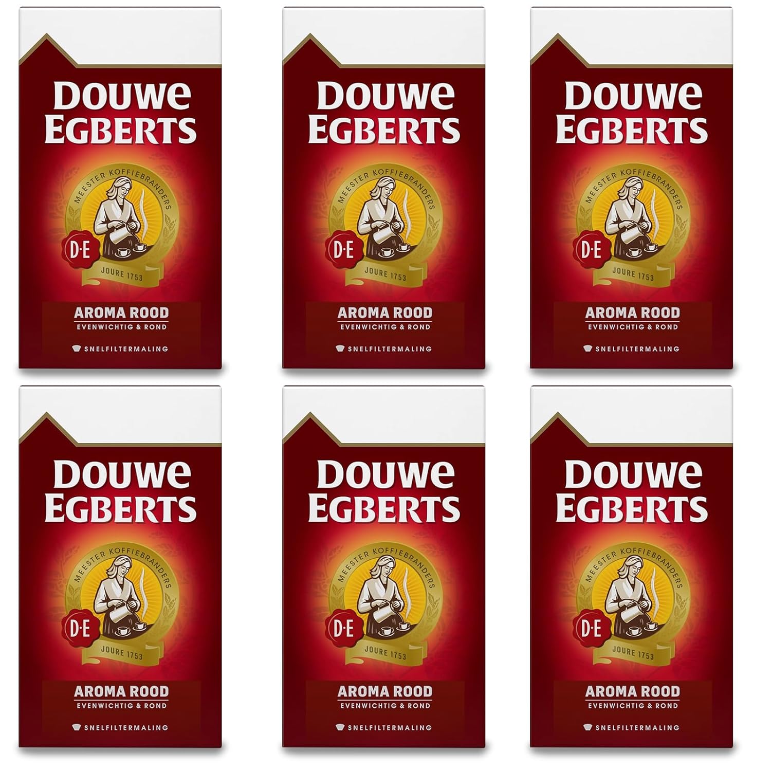 Douwe Egberts Aroma Rood Course Grind Coffee, 17.6 Oz Pack