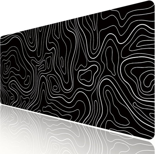 Anti-Slip XXL Topo Gaming Mouse Pad 31.5 x 11.8