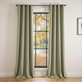 Lazzzy Blackout Velvet Green Thermal Insulated Curtains for Luxury