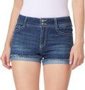 WallFlower Luscious Curvy Mid-Rise Denim Shorts - Fit-Focused