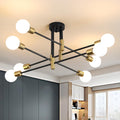Biewalk Sputnik Chandelier Mid Century Modern 8-Light Pendant