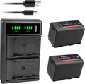 Kastar 2-Pack BP-950G Pro Battery and LTD2 USB Charger - Dual Charge