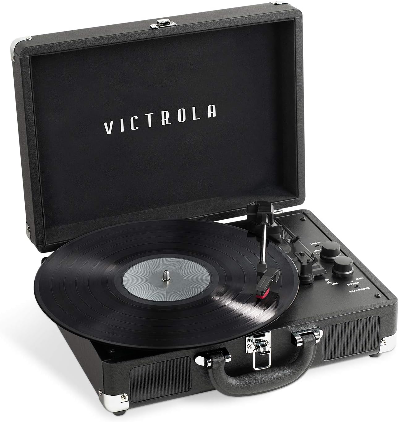Victrola Journey+ Bluetooth Suitcase Record Player with Speakers