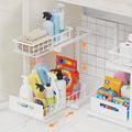 2 Pack Under Sink Organizer 2-Tier Pull Out Shelf - Heavy Duty Storage