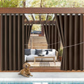 Water Proof Outside Curtains with Grommet Top - Thermal Outdoor Panels