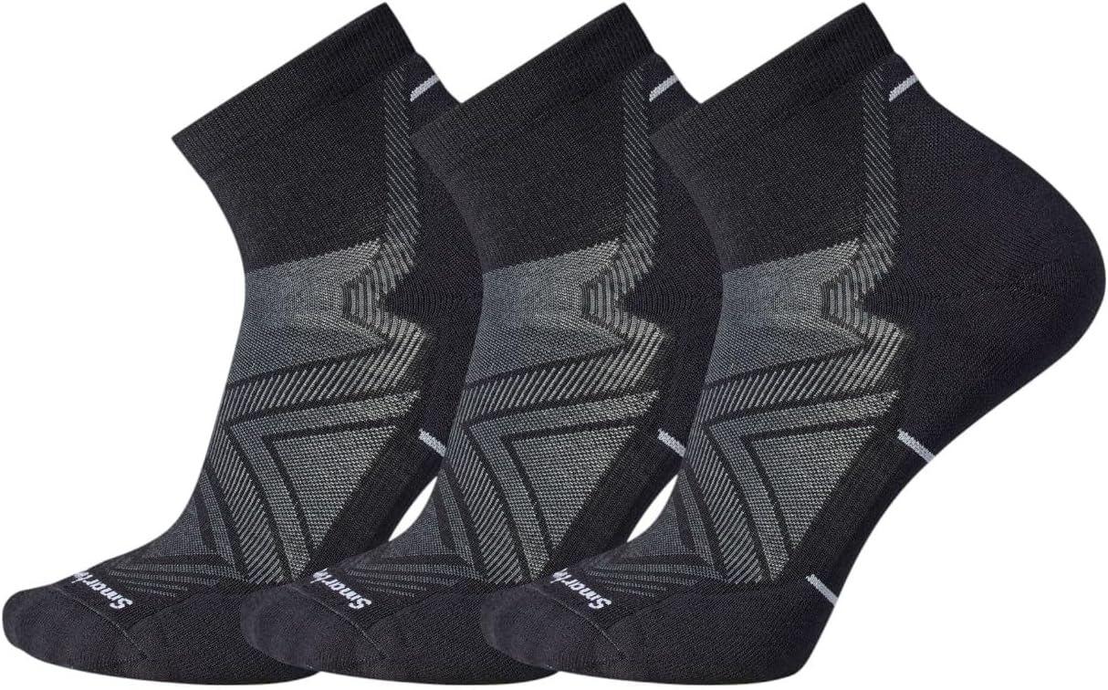 Smartwool Men's Run Targeted Cushion Ankle Socks for Comfort