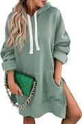 SHEWIN Women's Comfy Hoodie Dress - Perfect for Casual Days
