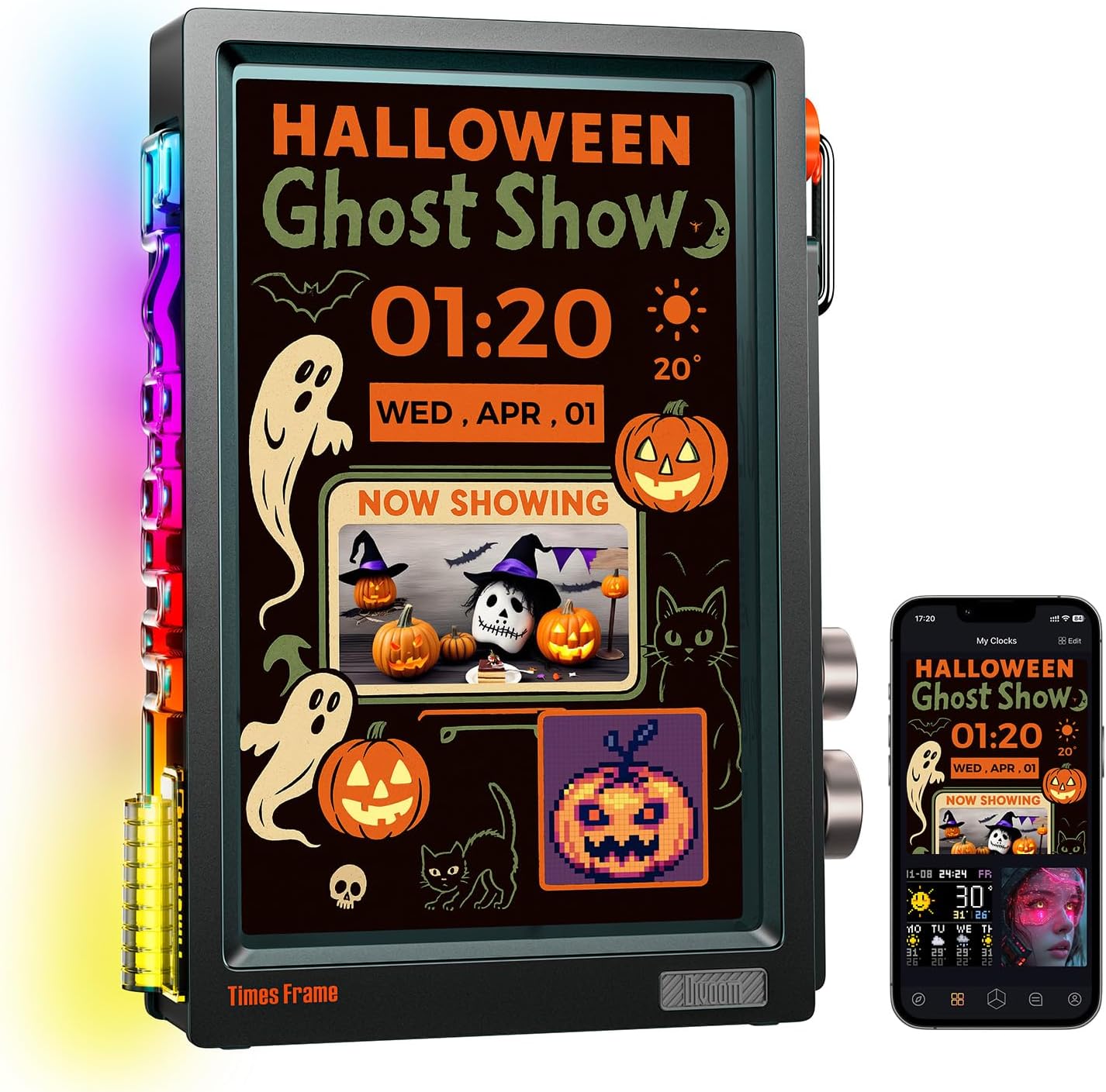 Divoom Times Frame 10.1in Digital Picture Frame with Smart Features