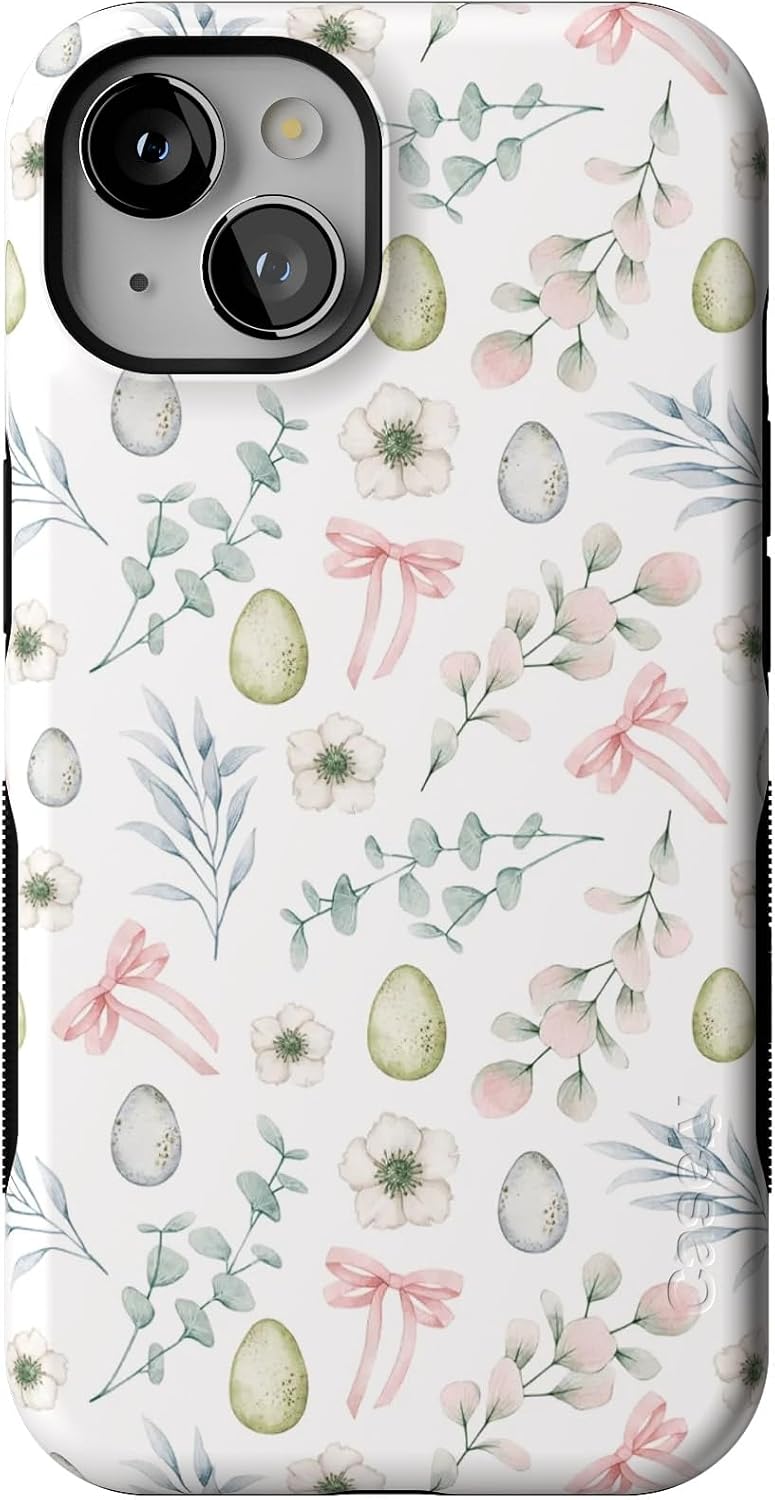 Bold Protective iPhone 13 Case with Unique Spring Garden Design