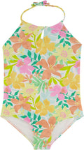 Billabong Girls One-Piece Swimsuit with UPF 50+ Sun