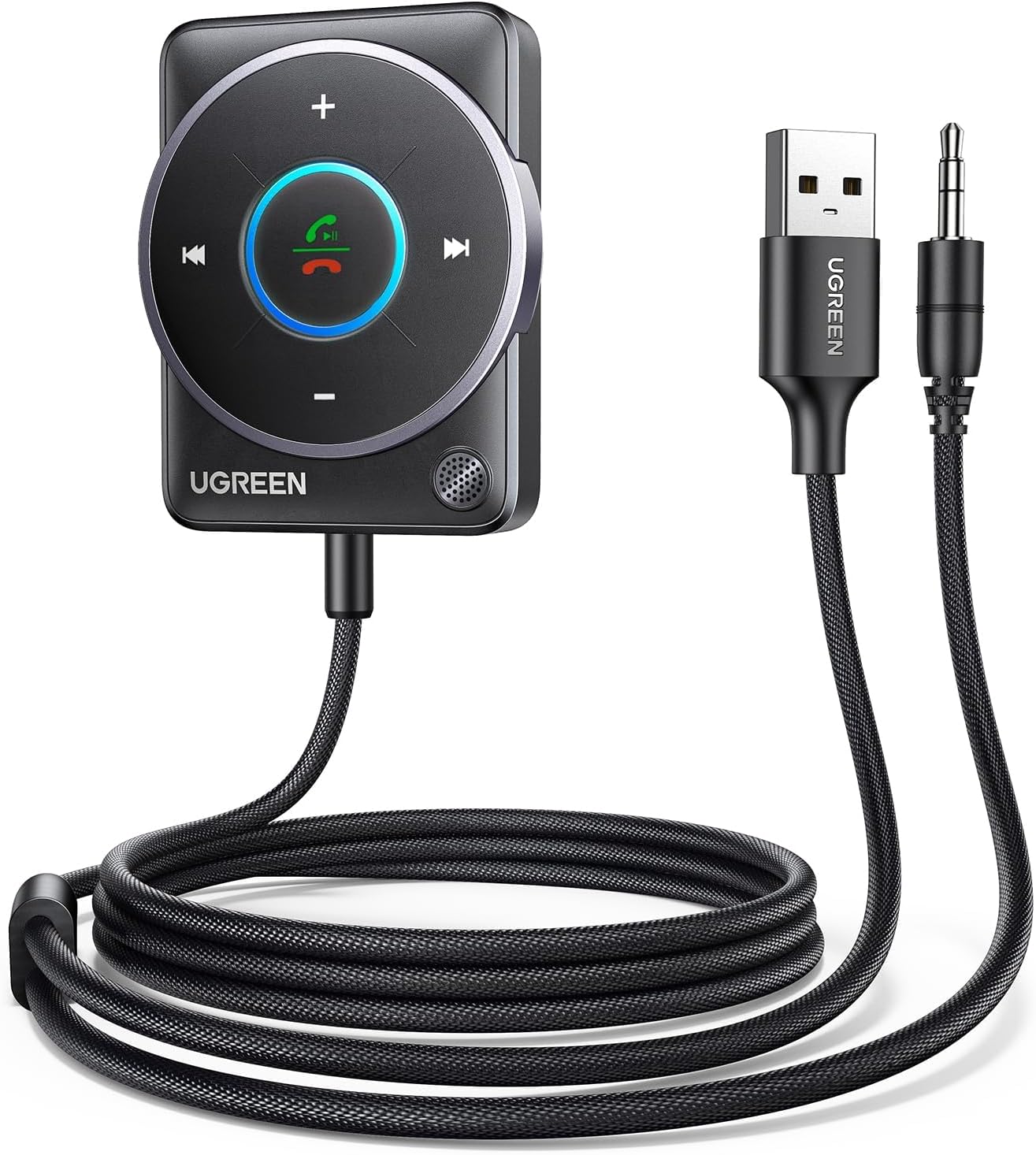 Enhanced Connect & Clear Calls: UGREEN Bluetooth Car Adapter