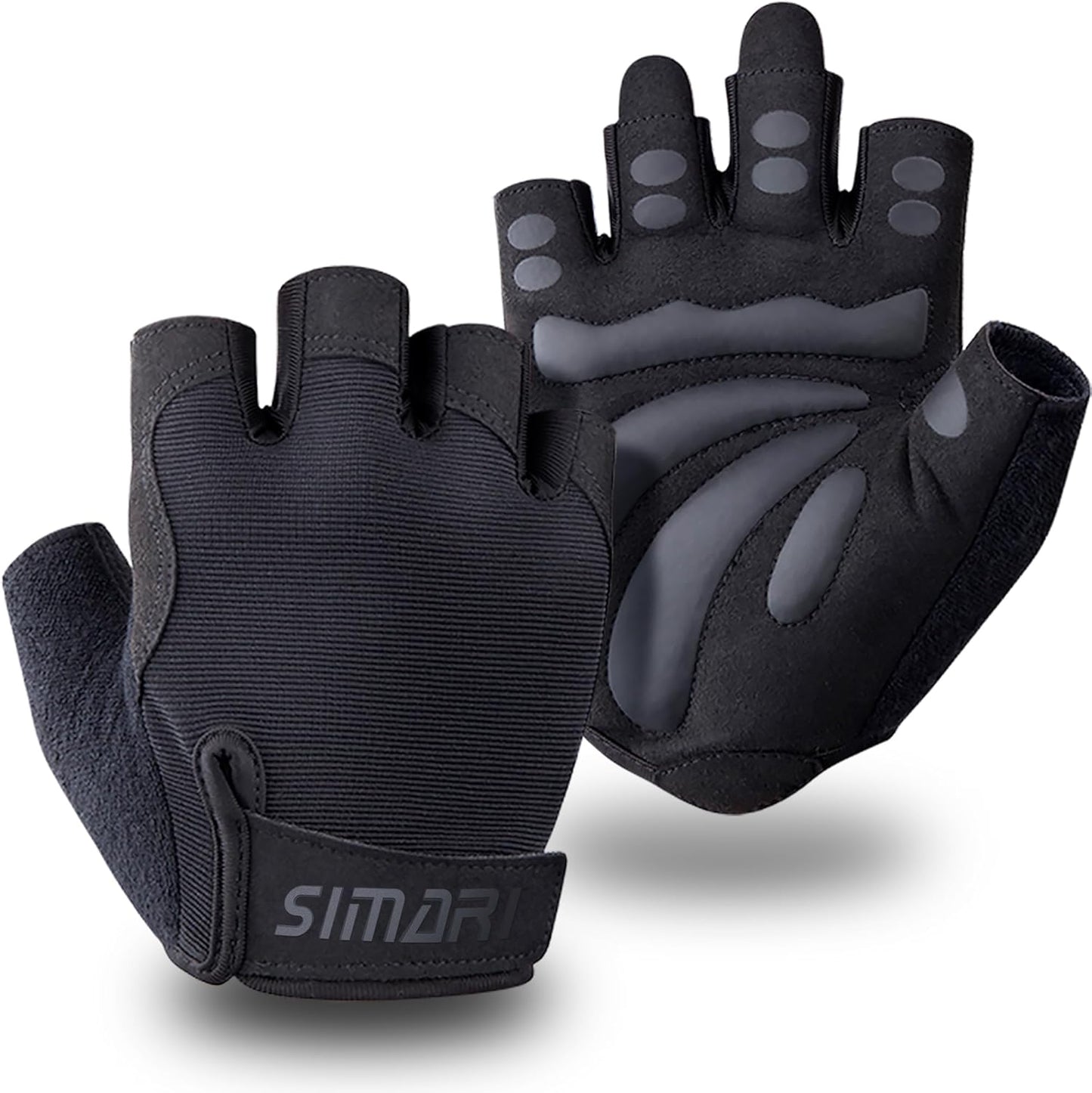 SIMARI Padded Workout Gloves - Great Grip & Protection