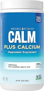 Natural Vitality Calm Magnesium Citrate Drink Mix for Stress Relief