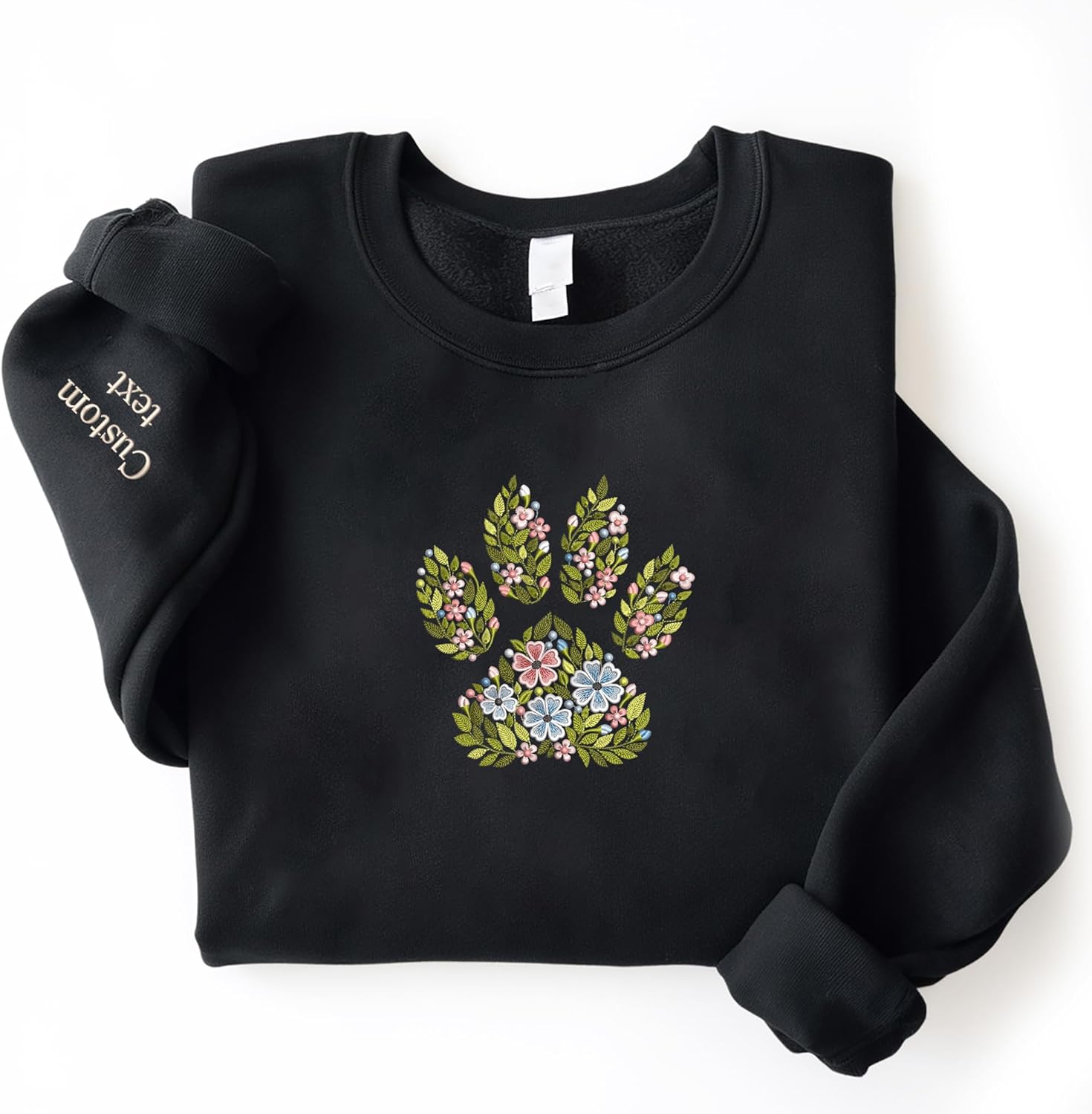 Personalized Floral Dog Mom Sweatshirt by Famitrendz