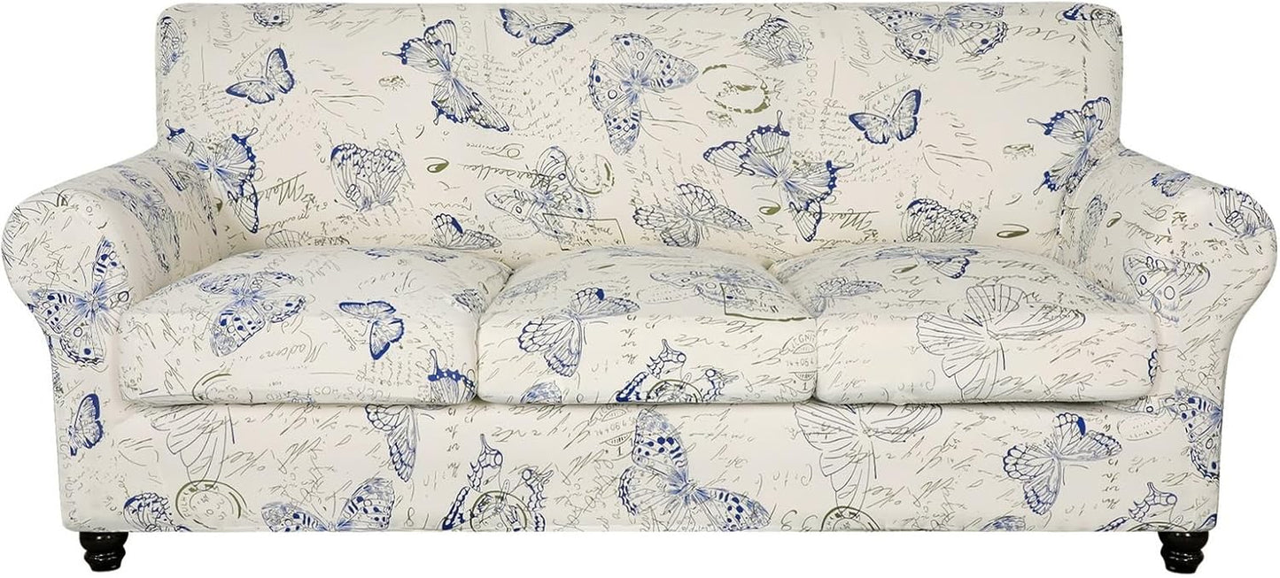 SearchI Stretch Sofa Cover with Floral Pattern for Living Room