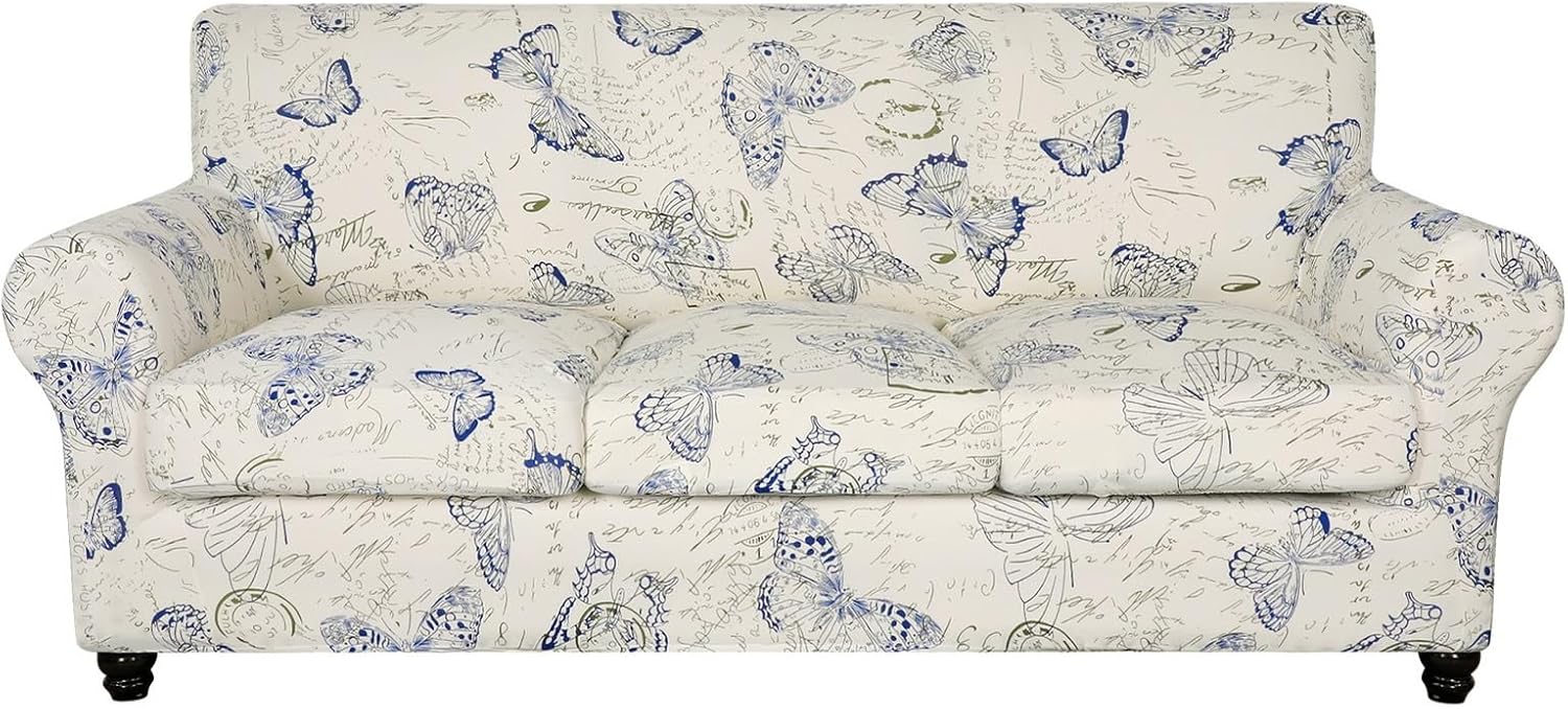 SearchI Stretch Sofa Cover with Floral Pattern for Living Room