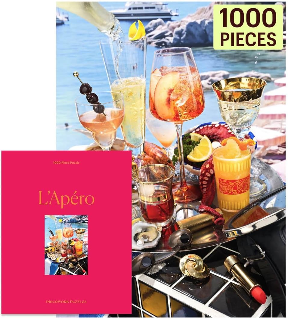 Piecework L'Apero 1000 Piece Puzzle for Adults - French Riviera