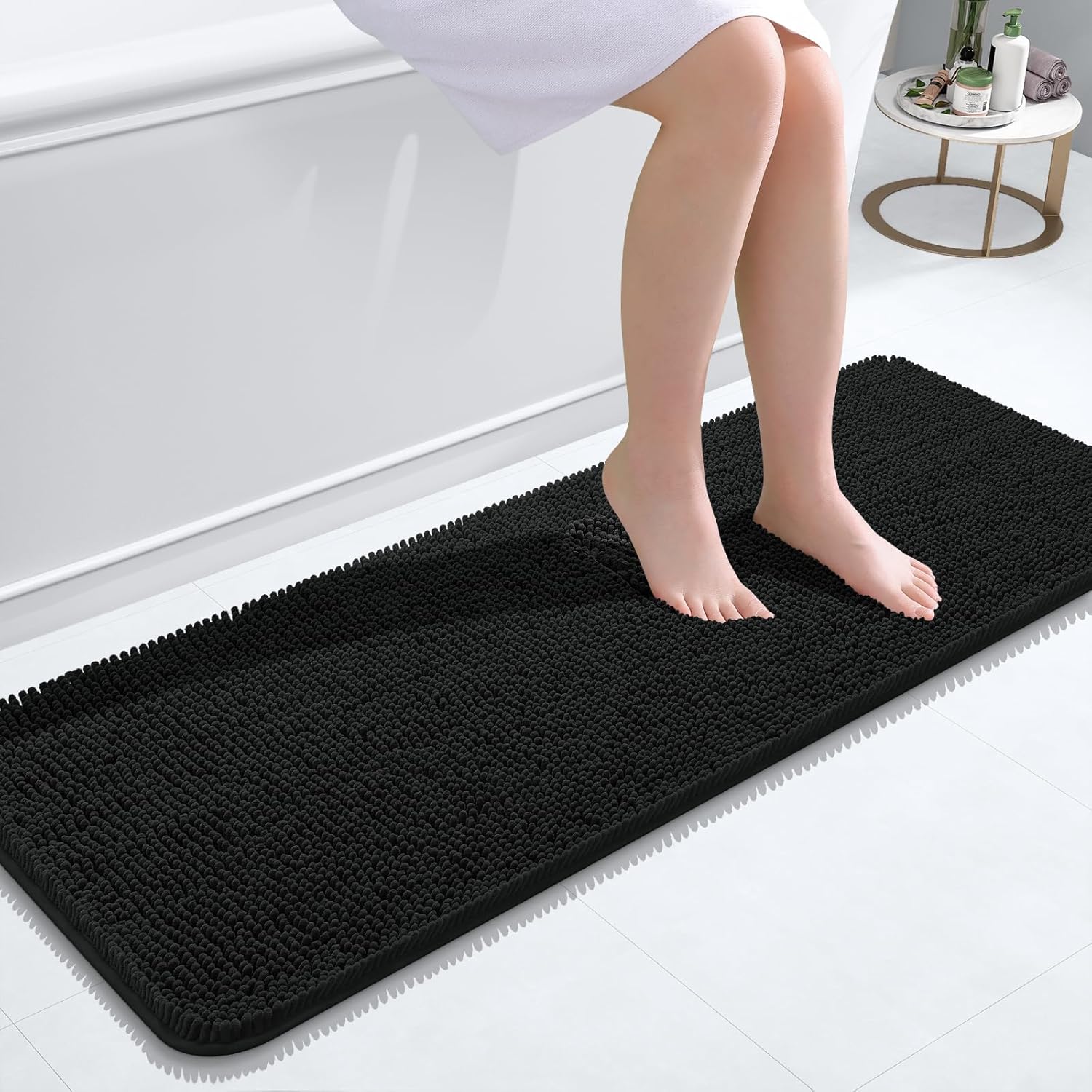 OLANLY Extra Soft Chenille Bath Rugs for Ultimate Comfort