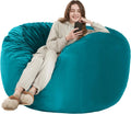 Giant 5ft Memory Foam Bean Bag Chair for Adults in Sea Blue