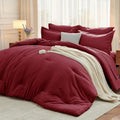 MUXHOMO 7 Pieces King Comforter Set - Soft All Season Bedding
