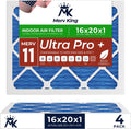MervKing 16x20x1 Air Filter 4-Pack - MERV 11 Home HVAC