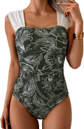 B2prity Womens One Piece Swimsuit Retro Square Neck Tummy Control use
