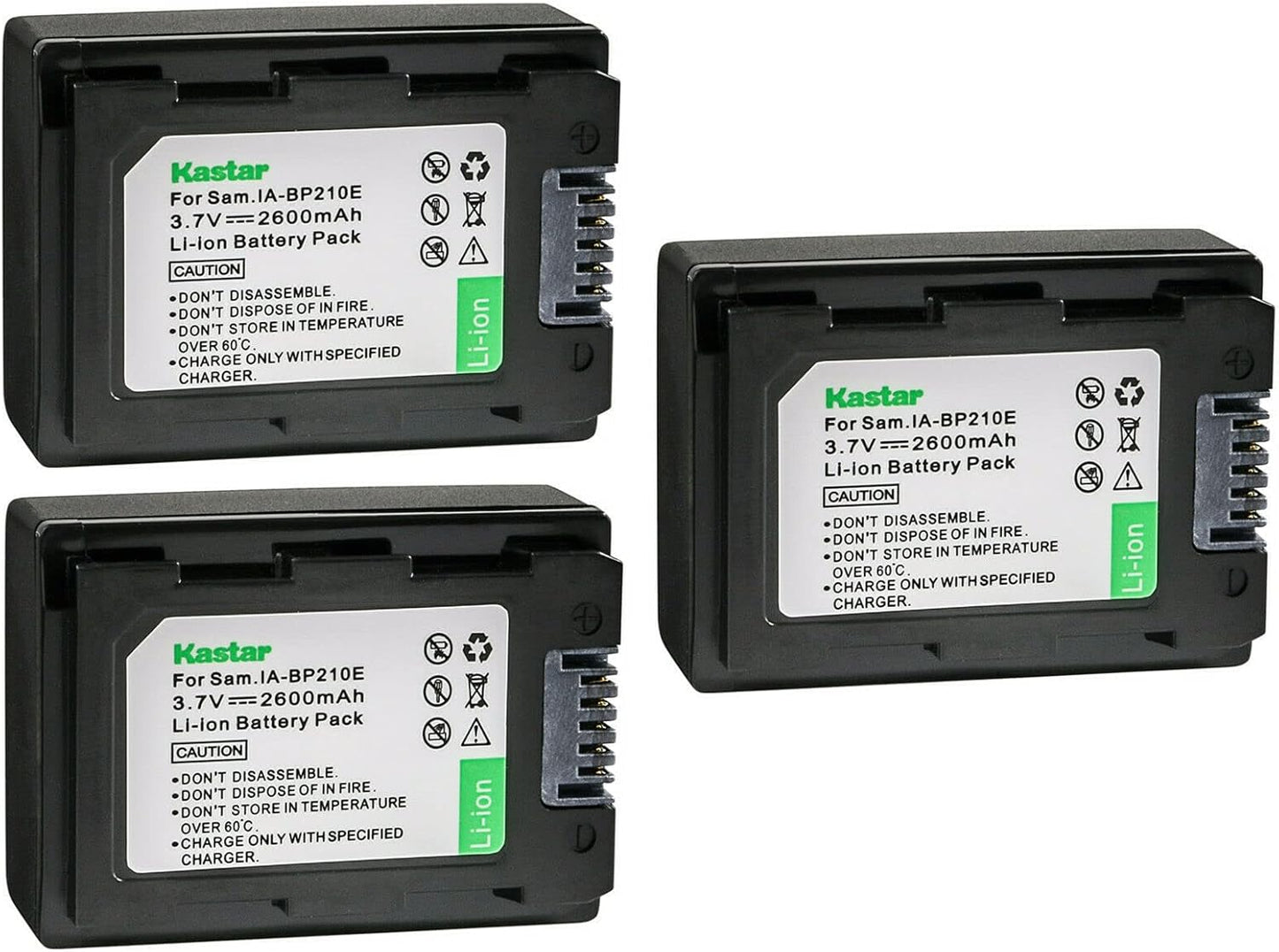 Kastar Battery 3-Pack Replacement for Samsung Cameras - High Capacity