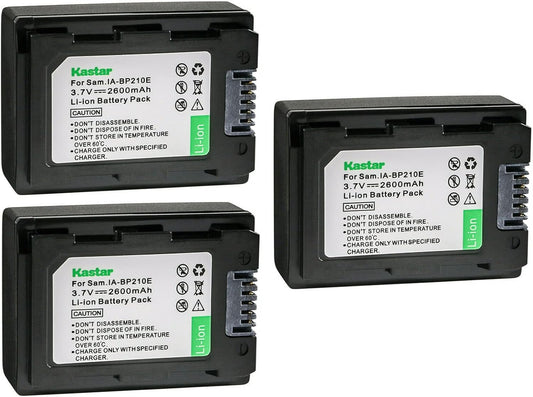 Kastar Battery 3-Pack Replacement for Samsung Cameras - High Capacity
