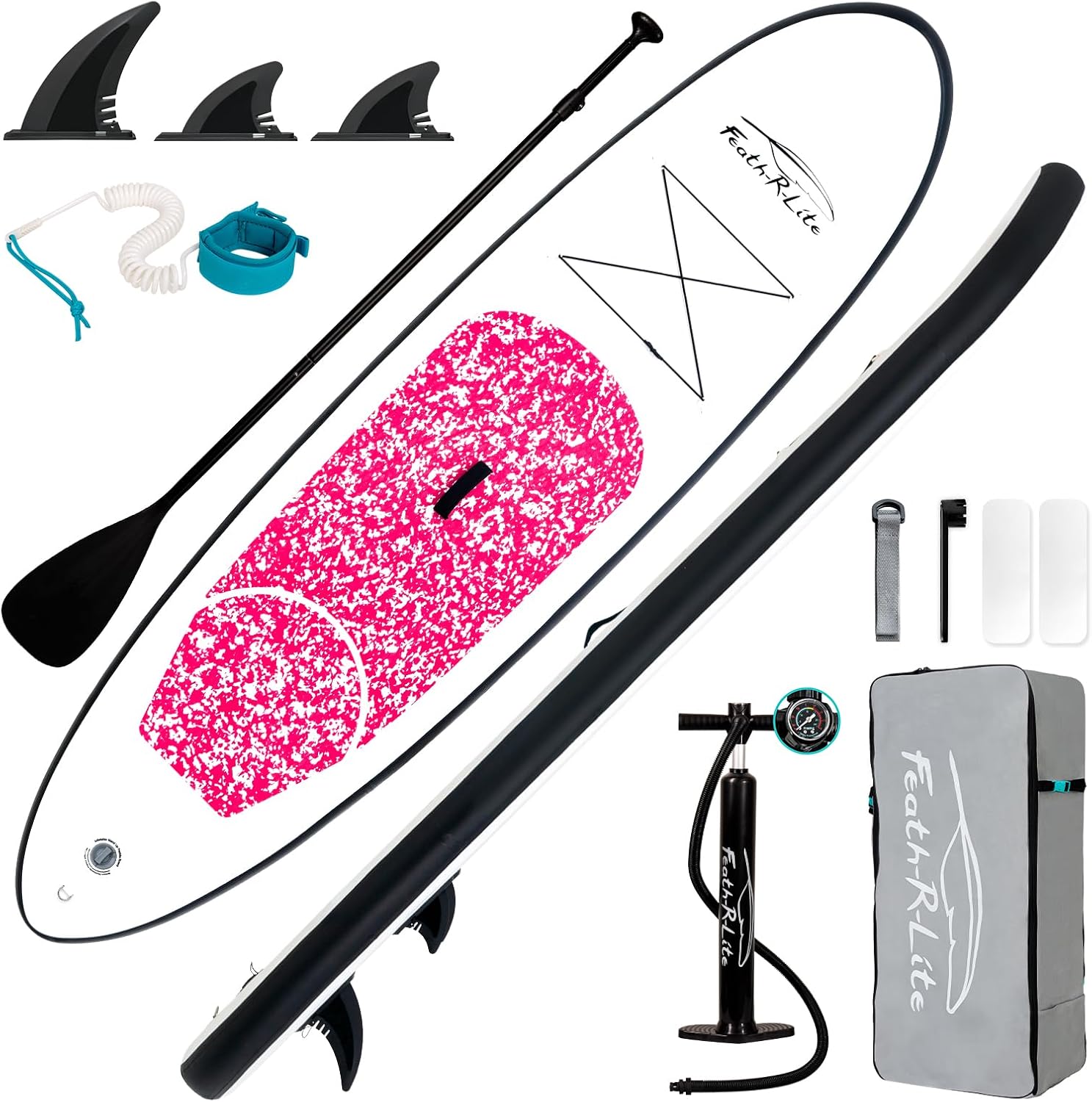 FEATH-R-LITE Inflatable Ultra-Light Stand Up Paddle Board for All