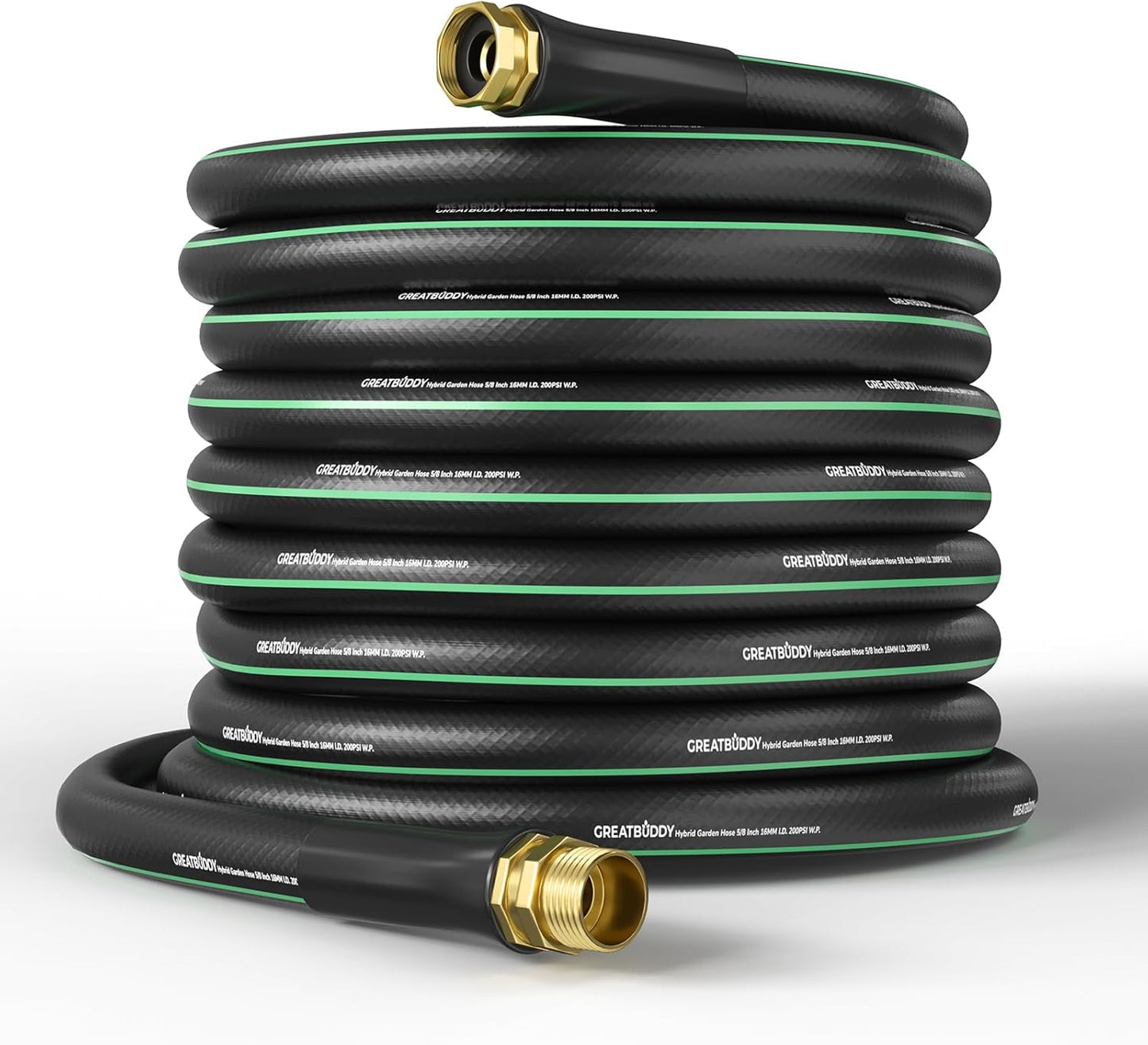 GreatBuddy 100 ft Garden Hose: Durable, Flexible, Less Kink Solution