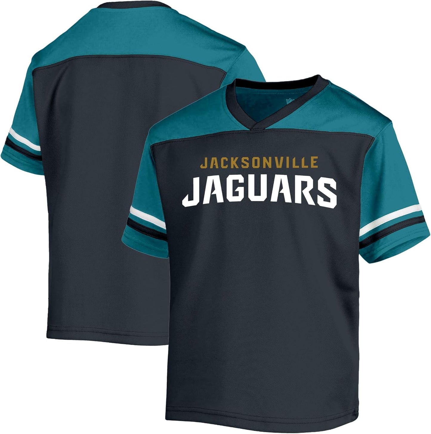 NFL Kids Youth V-Neck Performance Jersey T-Shirt for Jaguars