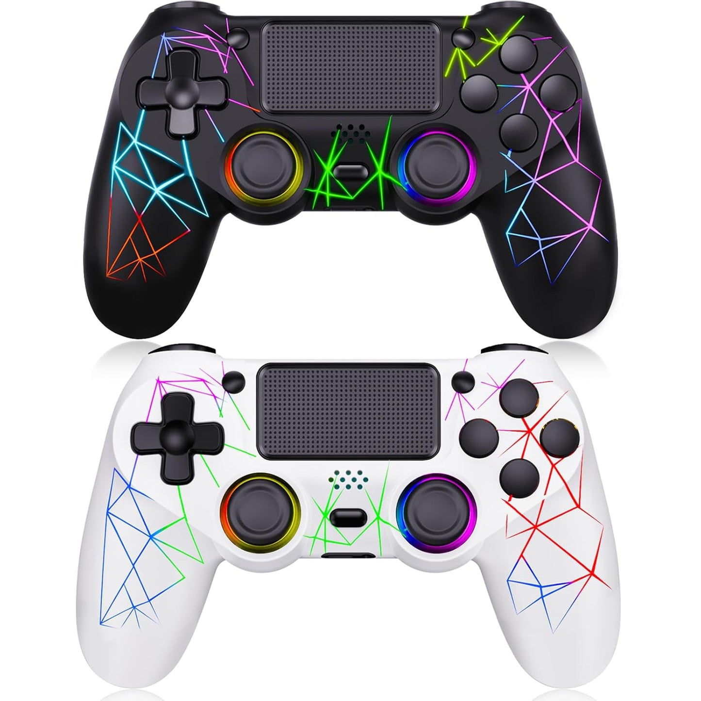 GamingBoy Wireless Controller for PS4 with RGB Lighting Effects