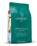 Lifeboost Coffee Ground Medium Roast Low Acid - Smooth, Gentle Cup
