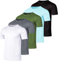 Real Essentials Mens Active Quick Dry Mesh Crew Neck T Shirts T-Shirts