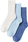 Wool Cashmere Socks for Women, 3 Pairs - Super Soft Warm Crew Socks in