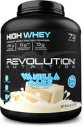 High Whey Protein Powder for Lean Muscle Mass - 6LB Vanilla Cake
