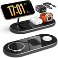 Fast 3-in-1 Apple Charging Station - Mag-Safe & Wireless Charger (Black)