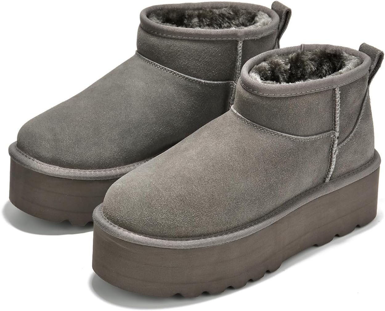 Project Cloud Genuine Leather Ankle Boots for Women - Stylish & Warm