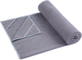Yoga Towel Hot Yoga Mat Towel with Corner Pockets - Non-Slip Sweat